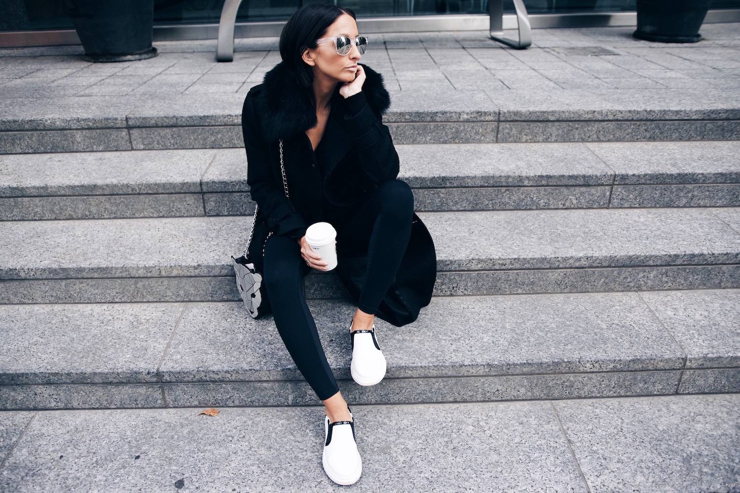 An Easy Way to Style Leggings with Killer Sneakers